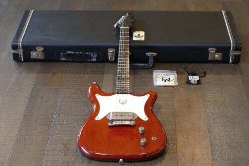 Vintage! 1964 Epiphone Coronet Electric Guitar Cherry Red + Case