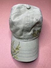 Bass Pro Shop BPS Embroidered Womens Gone Fishing Green Hat Cap Hook Strapback