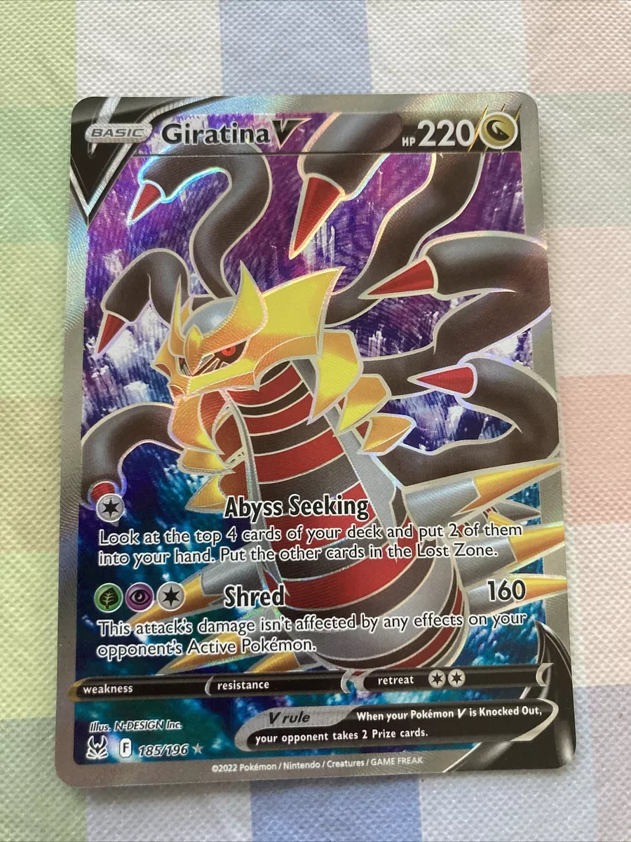 Pokemon Lost Origin - GIRATINA V FULL ART - 185/196 - NM/M!