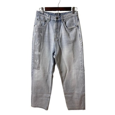 Ksubi Playback Krystal 098 Denim Jeans Light Wash Rhinestone Embellished Women