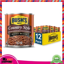 12 Pack Baked Beans Country Style 8.3oz with Bacon & Sweet Brown Sugar