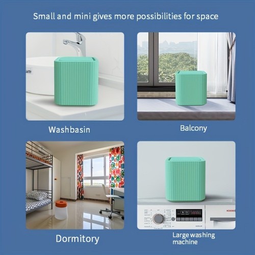Compact Mini Washing Machine for Baby Clothes Socks Underwear Dorm Use - Picture 4 of 5