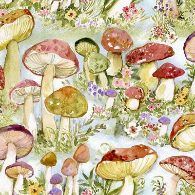 Intriguing Mushrooms by Springs Creative ~By The Yard