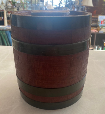 Vintage/Antique Elizabeth Widdicombe's Dates in Brandy Small Wooden Barrel