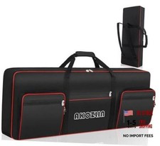 61 Key Keyboard Case, Padded Piano Bag with Handle For 61key-40.6"x5.3"x15.7"