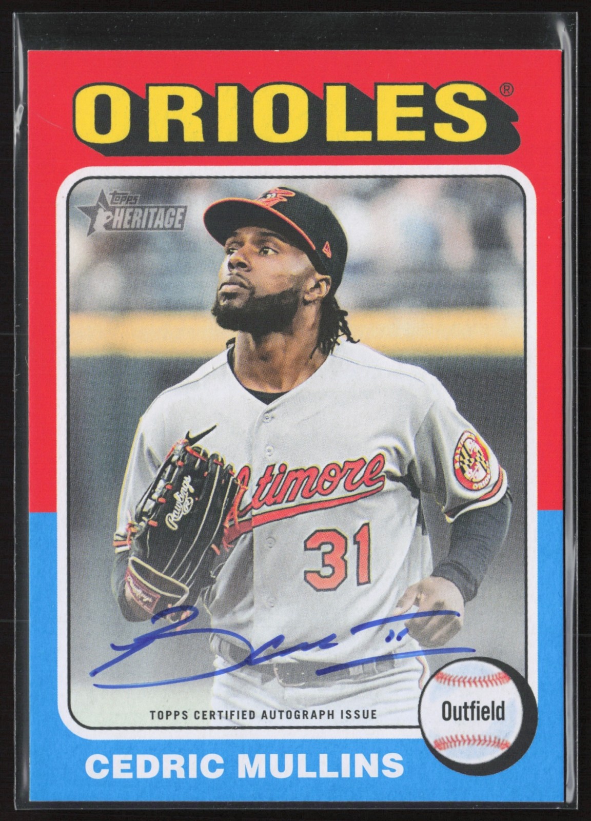 2024 Topps Heritage Cedric Mullins Real One Auto Baltimore Orioles #ROA-CMU