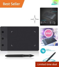 H420 OSU Graphics Drawing Tablet with 2048 Level Pressure Sensitivity - Black