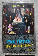 Vtg 1989 MAD HATTER Shut Up & Sit Down DEMO  Self Release CASSETTE TAPE METAL MI