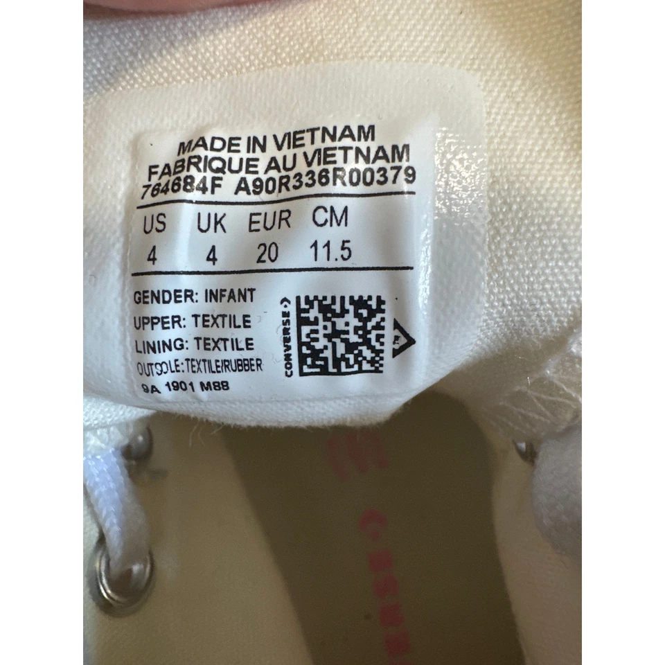 Zapatillas altas Converse Rainbow Unicorn talla bebé niño talla 4 Foto 3 de 4