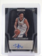 TREY ALEXANDER 2024-25 PANINI PRIZM BLACK ROOKIE SIGNATURE A RC AUTO Q6846