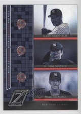 2005 Donruss Zenith Mozaics Gary Sheffield Hideki Matsui Mike Mussina HOF 0i0