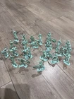1965 Marx VIKINGS Playset—Green 54mm VIKINGS, 25 soldiers assorted, vintage