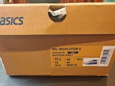 Size 11.5 - Asics Gel Resolution X - White/Da...