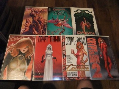 2000'S LOT OF 7 CRY FOR DAWN COMIC BOOKS SIRIUS LINSNER GOTH BAD GIRL ART F+-NM