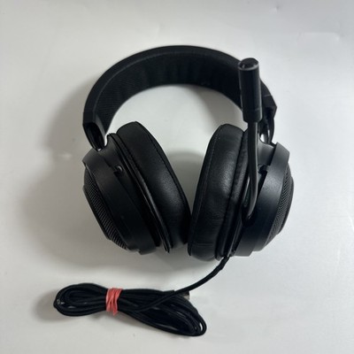Razor Kraken Gaming Wired Headphones with Mic Black USB  Cable