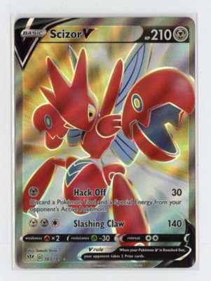 Scizor V 183/189 Full Art Ultra Rare Holo Darkness Ablaze Pokemon TCG