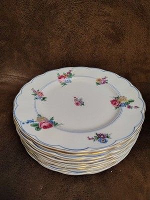 Devonshire Rose by Grindley set 10 Salad Plates (8'') Circa 1936-54