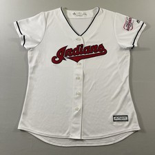 Cleveland Indians All Star Game Baseball Jersey Womens XL White MLB Cool Base