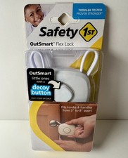NEW Safety 1st OutSmart Flex Lock Baby Toddler Child Lock in White