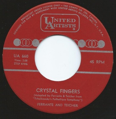 Ferrante  Teicher - Crystal Fingers / Greensleeves - Used Vinyl Reco - G8100z