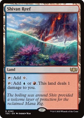 MTG Shivan Reef  - Tarkir: Dragonstorm Commander #393
