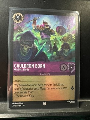 Lorcana Whispers in the Well - Cold Foil: Cauldron Born, Mindless Horde - 039