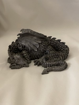 Michael Ricker Pewter 1991 Fantasy Sculpture Dragon Chris #986/1500