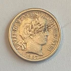 1907-o barber dime vf cleaned