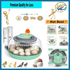 Incubators for Hatching Eggs,18 Egg Incubator with Automatic Egg Turning