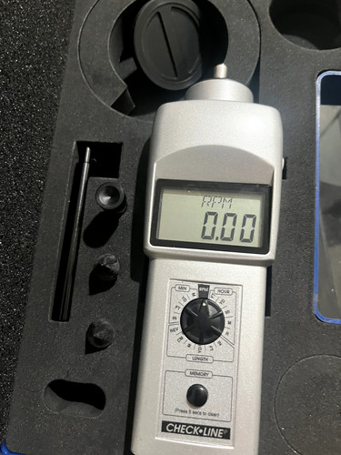 CHECK LINE Digital Handheld TACH ometer with case and ATCHMENTS $50.00
