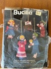 Vintage Bucilla 48624 Night Before Christmas Felt Ornament Kit-RARE-NEW, UNUSED