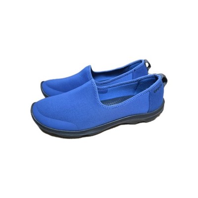 Crocs Duet Busy Day Satya a-line Shoes, Bijou Blue, Womens 7