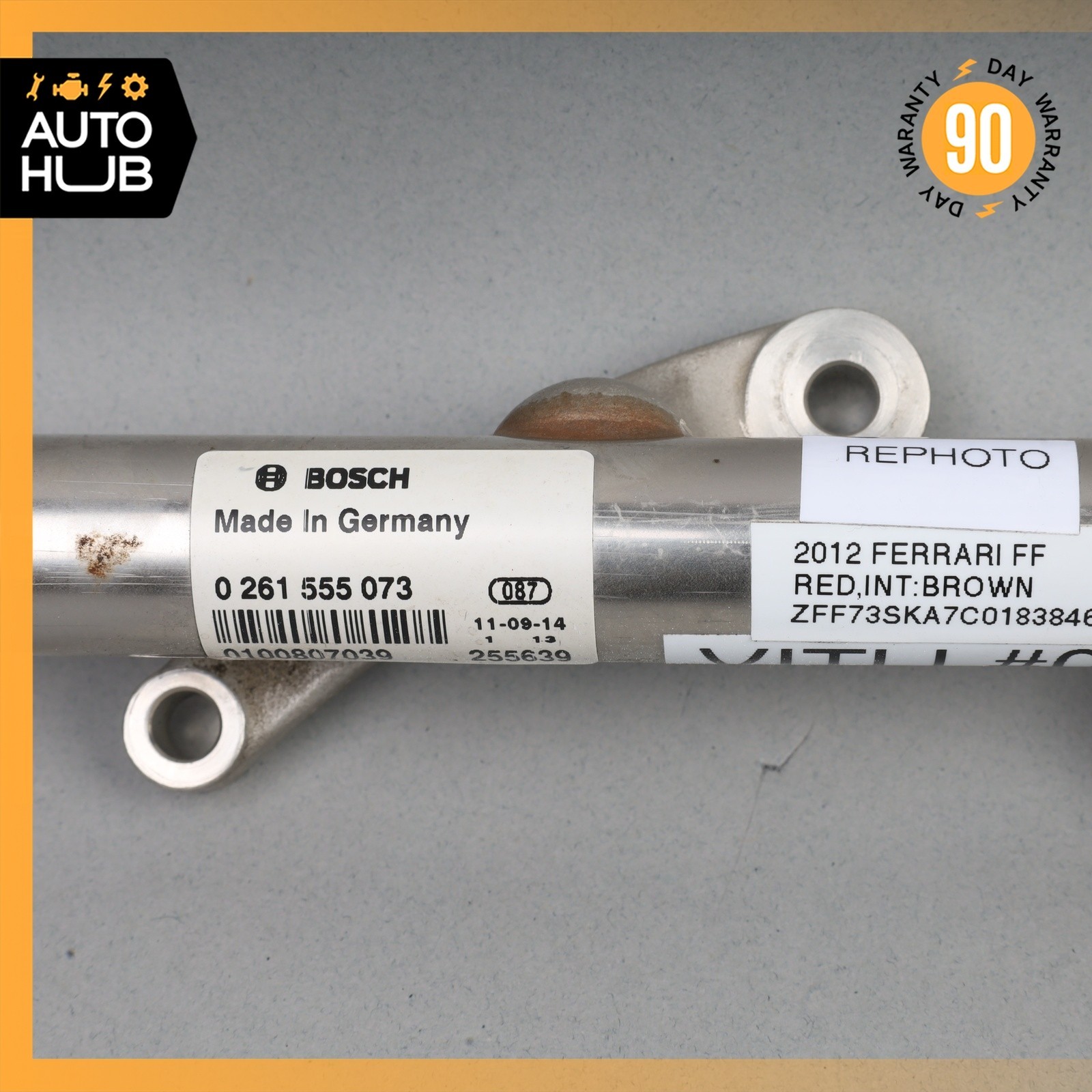 Ferrari FF F151 F12 Berlinetta Fuel Gas Injector Rear Rail Line 255639 OEM 40k