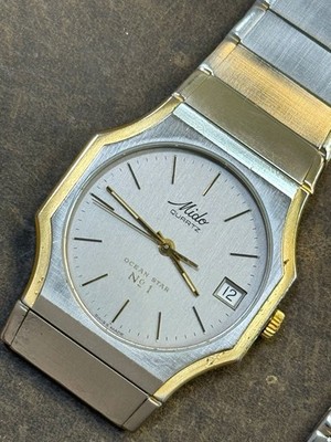 Vintage Mido Ocean Star No 1 Quartz Swiss Made Men s Wrist Watch