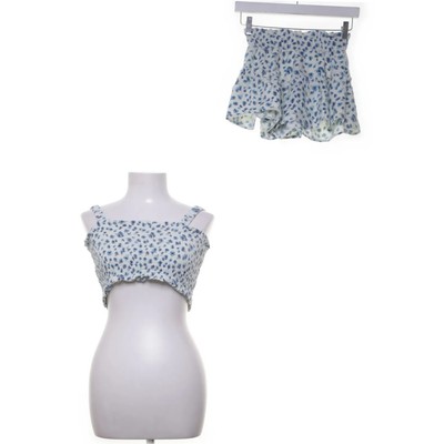 Vanilla Star, Set, Größe: XS, Leinen, Blau/Weiß, Blumen #2HH