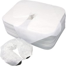 500 count Disposable Face Cradle Coverss Medical-Grade cotton, SPA Face Rest ...