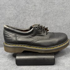 Dr. Martens 8053 Black Leather Padded Collar Shoes Mens 9 Womens 10 UK 8 Oxford