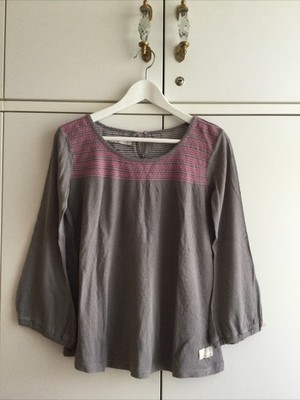Odd Molly Shirt Gr. 1 S Gr. 36/38 grau rosa, schön!