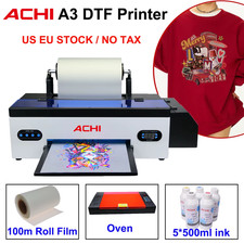 ACHI DTF Transfer Printer A3 DTF Printer T Shirt Printing Machine with Curing Ov