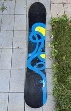 Burton Custom Superfly 2 156 Snowboard Black White - Shows wear/use