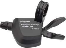 microSHIFT MarvoLT Left Trigger Shifter, Triple, Alloy Lever, Compatible