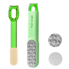 Double-Sided Stainless Steel Foot File, 1 Count Pack of 1 , Green