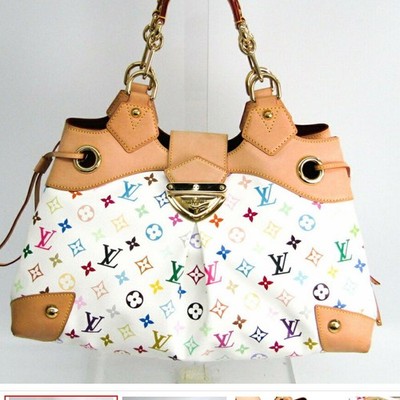 Louis Vuitton Monogram Multicolor Ursula Shoulder HandBag Women Auth w/ Dust Bag
