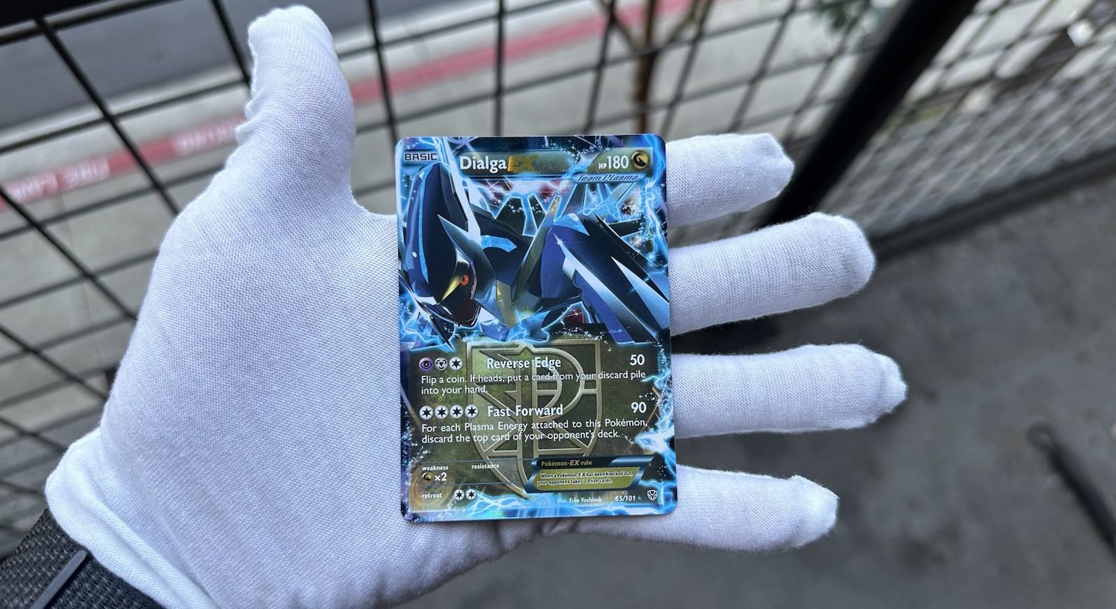 2013 Dialga EX 65/101 Ultra Rare Plasma Blast Holo Pokemon Card - NM