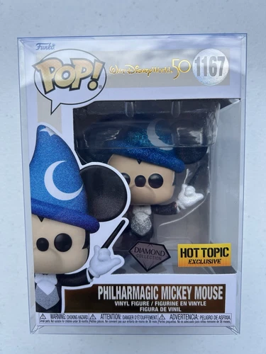 FUNKO POP! PHILHARMAGIC MICKEY MOUSE #1167 DIAMOND HOT TOPIC EXCL W/ PROTECTOR