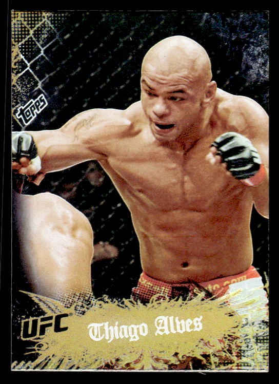 Thiago Alves 2010 Topps UFC Main Event Gold #54 ESE
