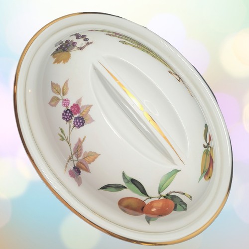 De colección Royal Worcester Evesham 2,5 cuartos Cazuela cubierta porcelana Inglaterra - Imagen 8 de 13