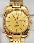 Omega Seamaster 166.0216. Automatic Cal 1022 Gold Plated 1970 Day Date.
