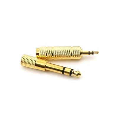 TRS Stereo Audio Headphone Adapter 6.5mm 1/4'' Male to 3.5mm 1/8'' Female Jack