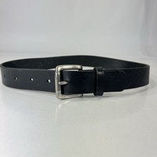 Old Navy Black Genuine Italian Leather Belt - Made in USA - Size 24